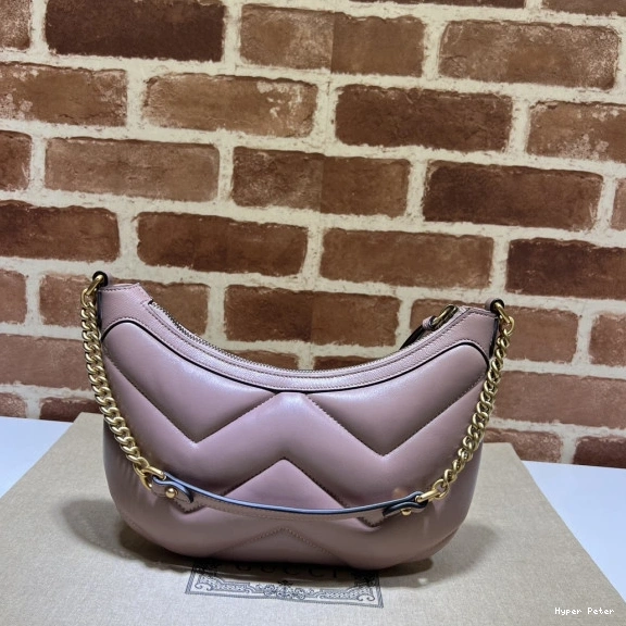Hyperpeter half-moon-shaped GG GUCCI Marmont small bag 0726